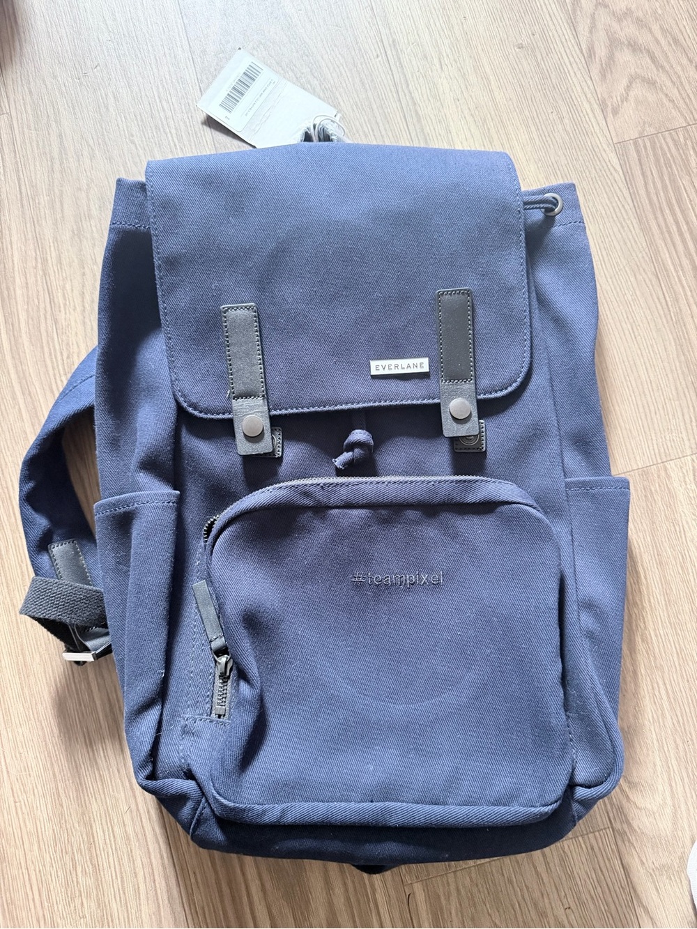 Everlane Modern Snap Backpack Navy #TeamPixel Google NWT